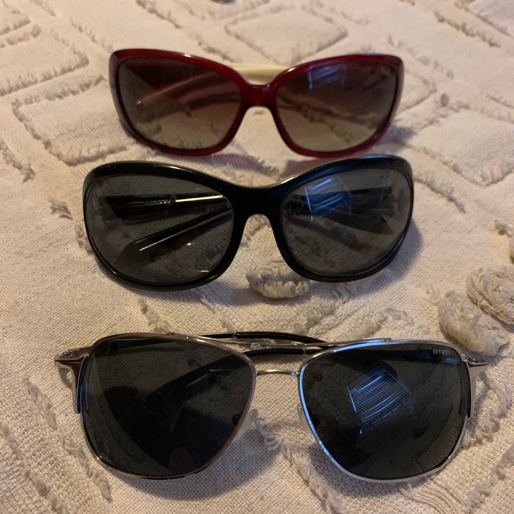 3 pairs of Smith Sunglasses